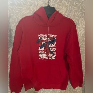 Marvel Big Kids Red Sweatshirt Hoodie